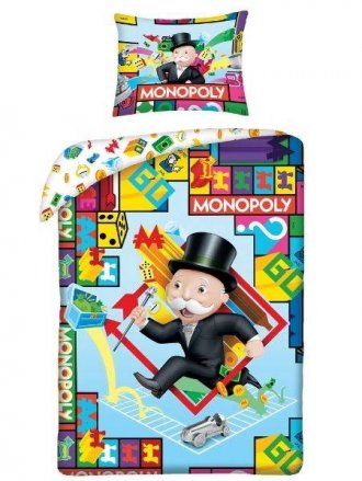 Obliečky MONOPOLY v látkovom batohu