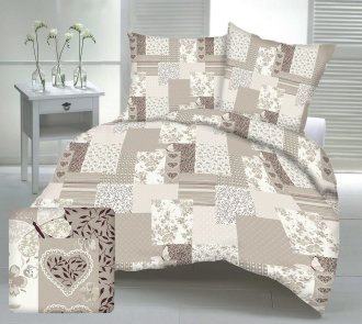 Patchwork s motýľom krep M