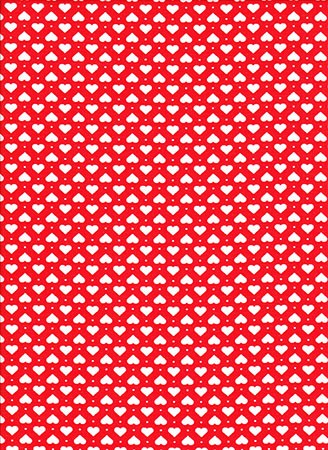 Srdiečka biele na červenom podklade - Kliknutím na obrázok zatvorte -