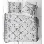 M53 Mašličky šedé bavlnená súprava obliečok 1+1