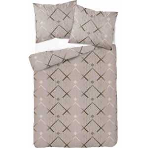 M75 Patrik na bežovom bavlnená súprava obliečok 1+1