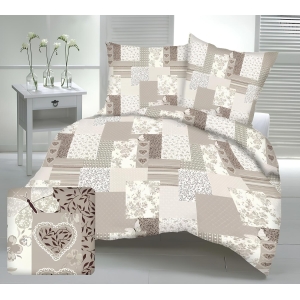 A63 Patchwork s motýľom bavlnená súprava obliečok 1+1