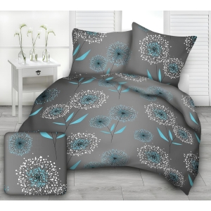 A51 Púpavy tyrkys bavlnená súprava obliečok  1+1