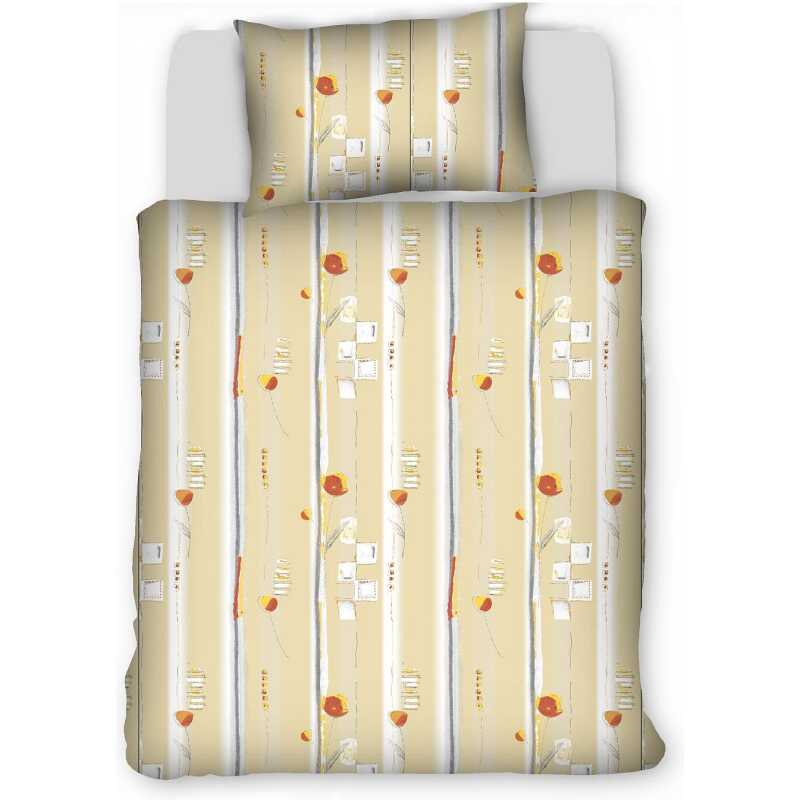 Bavlnená súprava obliečok Milénium M96 1+1 obsahuje obliečku na vankúš(70×90 cm) a obliečku na paplón vo  veľkostiach 140×200 cm alebo 140×220 cm. Vyrobená je zo 100% bavlny s plošnou hmotnosťou 130 g/m², ktorá je priedušná a vhodná na celoročné používanie – ideálna pre komfortné spanie v lete aj v zime. Súprava 1+1 obsahuje jednu obliečku na paplón a jednu obliečku na vankúš.