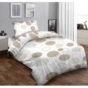 M149 Kruhy na bielom bavlnená súprava obliečok 1+1