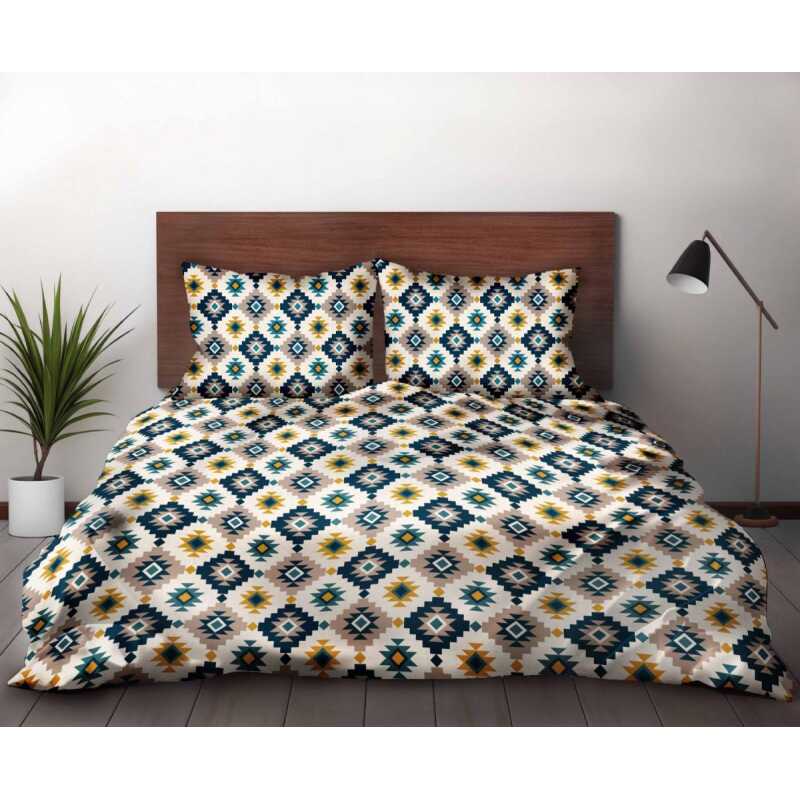 Adrián bavlnená súprava obliečok M48 1+1 obsahuje vankúšovú obliečku 70×90 cm a plachtu vo veľkostiach 140×200, 140×220 alebo 160×200 cm. Vyrobená je zo 100% bavlny, ktorá zabezpečuje priedušnosť a celoročné pohodlie. Jemné vlákna bavlny sú šetrné k pokožke a súprava je vhodná na každodenné používanie. Súprava 1+1 obsahuje jednu obliečku na paplón a jednu obliečku na vankúš.