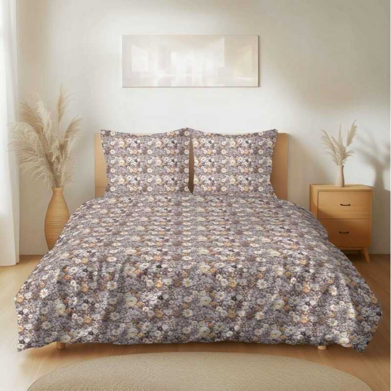 Bavlnená súprava obliečok A39 1+1 je vyrobená zo 100 % bavlny a dostupná vo veľkostiach 140×200 cm,  140×220 cm a 160x200 cm. Príjemná a dýchajúca bavlna zaisťuje komfortný spánok po celý rok – ideálna pre alergikov a deti. Súprava 1+1 obsahuje jednu obliečku na paplón a jednu obliečku na vankúš.