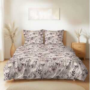 M145 Lea bežová bavlnená súprava obliečok 1+1