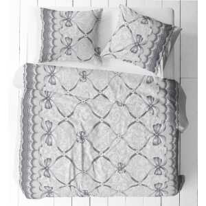 Mašličky šedé krepové obliečky M 1+1