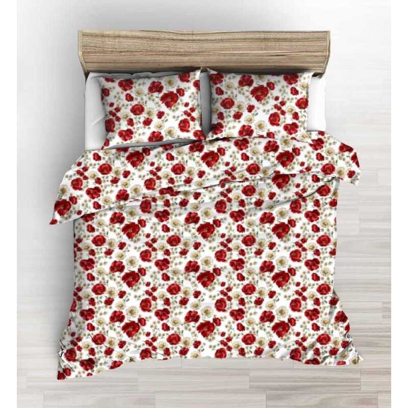 KET 1527 bavlnená súprava obliečok 1+1 vo veľkostiach 140×200 cm, 140×220 cm a 160×200 cm je vyrobená zo 100 % bavlny s plošnou hmotnosťou 130 g/m². Jej priedušnosť a ľahkosť ju robia ideálnou na letné mesiace a prechodné obdobia. Súprava 1+1 obsahuje jednu obliečku na paplón a jednu obliečku na vankúš.