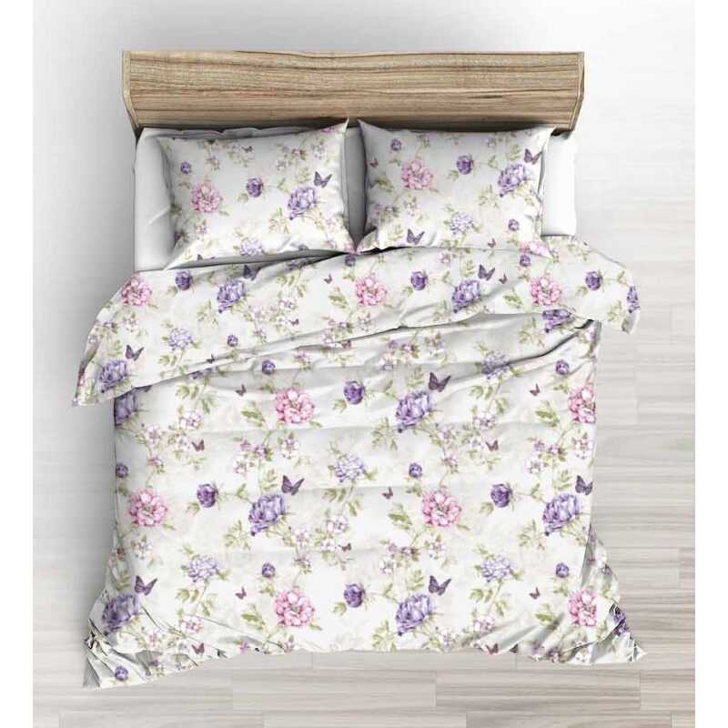 KET 1662 bavlnená súprava obliečok 1+1 vo veľkostiach 140×200 cm, 140×220 cm a 160×200 cm je vyrobená zo 100 % bavlny s plošnou hmotnosťou 130 g/m². Jej priedušnosť a ľahkosť ju robia ideálnou na letné mesiace a prechodné obdobia. Súprava 1+1 obsahuje jednu obliečku na paplón a jednu obliečku na vankúš.