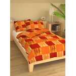 Záplaty červené súprava obliečok krep 1+1