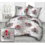 Moderna červená krepové obliečky 1+1