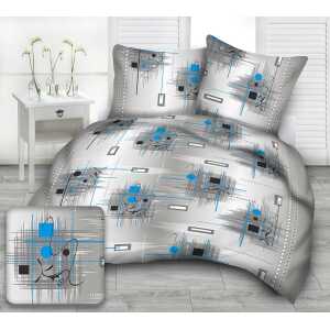 Moderna modrá krepové obliečky 1+1