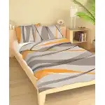 Sahara oranž bavlnená súprava obliečok krep 1+1