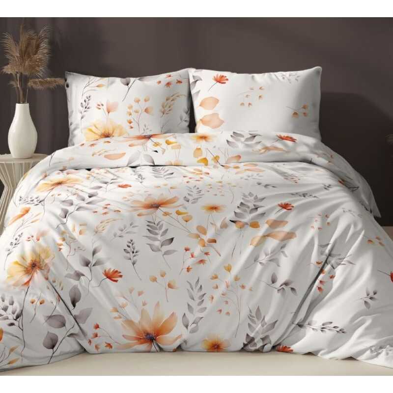 Flanel 5066 A bavlnená súprava obliečok 1+1 je vyrobená zo 100% bavlny a dostupná vo veľkostiach 140×200 cm, 140×220 cm a 160×200 cm. S plošnou hmotnosťou 170 g/m² je príjemne mäkká a poskytuje výbornú tepelnú izoláciu, čo ju robí ideálnou na chladnejšie obdobie. Súprava 1+1 obsahuje jednu obliečku na paplón a jednu obliečku na vankúš 70x90 cm.