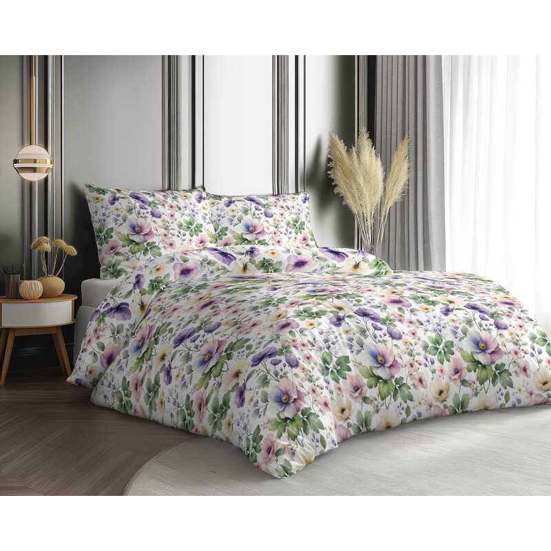 Bavlnená súprava obliečok 1+1 je vyrobená zo 100% bavlny s plošnou hmotnosťou 130 g/m². Dostupná vo veľkostiach 140x200 cm, 140x220 cm, 200x220 cm a 200x240 cm, ponúka príjemnú priedušnosť a je vhodná na celoročné používanie. Dezén vytvára 3D efekt - pôsobí trojrozmerným dojmom. Súprava 1+1 obsahuje jednu obliečku na paplón a jednu obliečku na vankúš 70x90 cm. Varianty 200x220 a 200x240 cm sú dodávané ako súprava 1+2 - jedna obliečka na paplón a dve obliečky na vankúš.